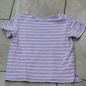 Striped Purple and White cotton top
